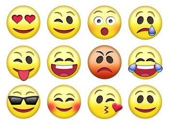 Collection of face emojis