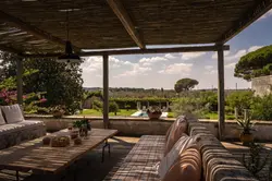 dimora salentina puglia shaded outdoor lounge