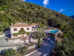 villa petrino lefkada aerial view