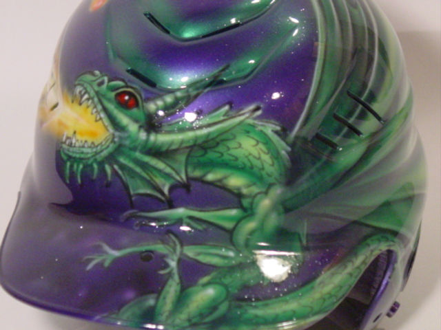 Dragon Airbrushing Softball Helmet