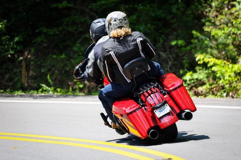 Tail of the Dragon on Harley Davidson Street Glide rented from Engineered 4 Adventure Motorcycle Rentals