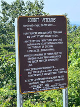 Veterans overlook plaque explaining