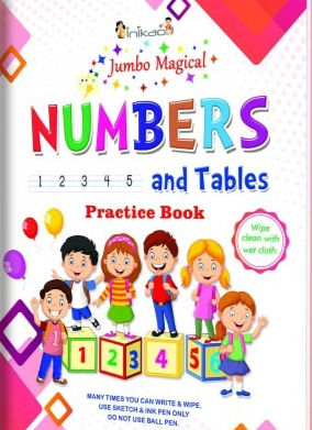 Jumbo Magical Numbers 1 2 3 4 5 and Tables Practice Book.