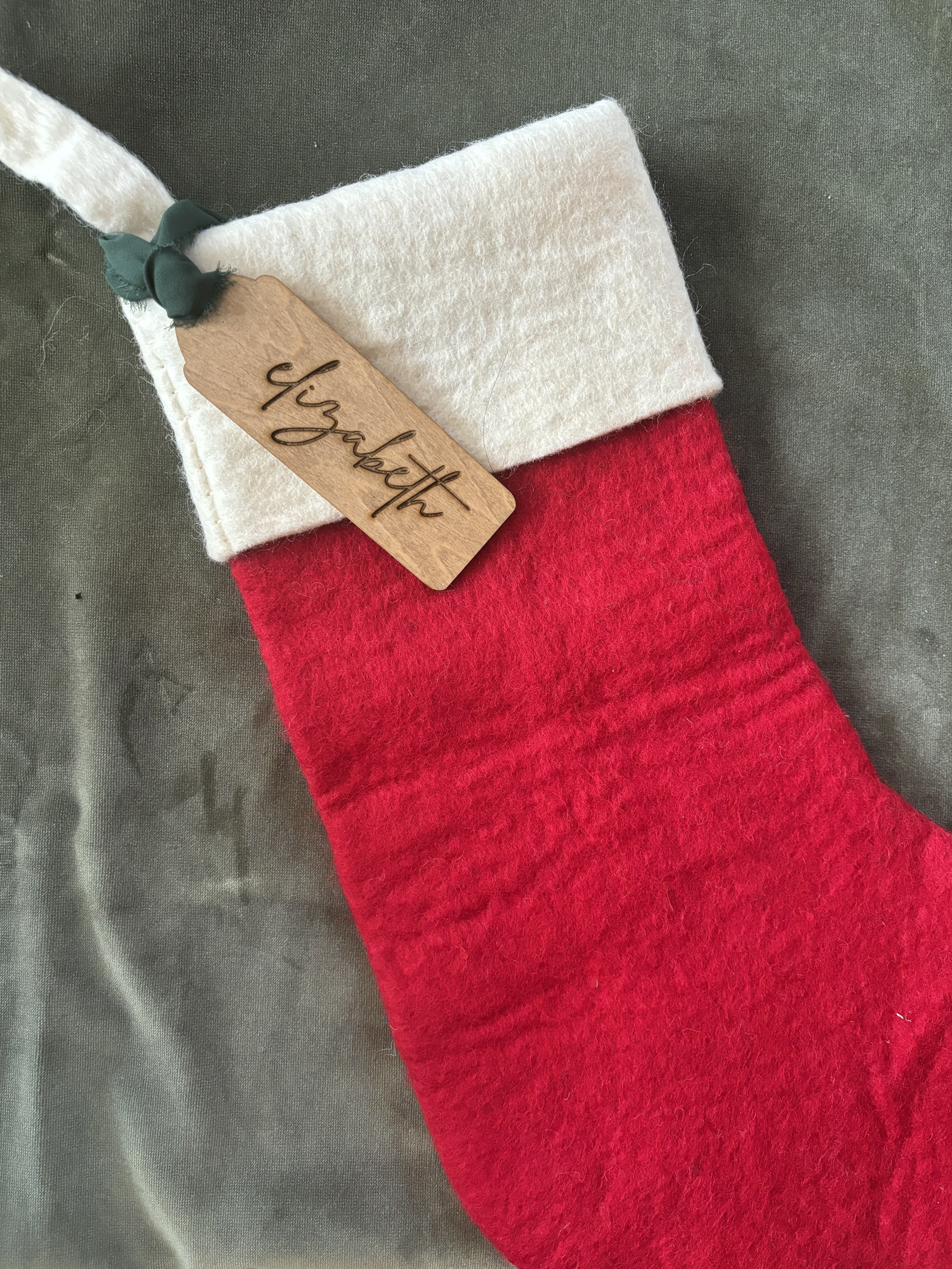 Simple Name Stocking Tags
