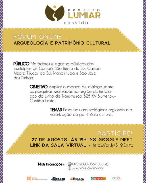 Fóruns Online - Arqueologia e Patrimônio Cultural