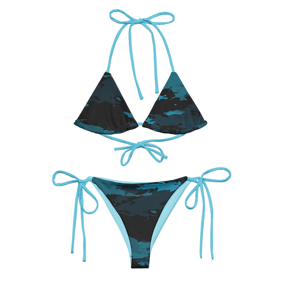Miniatura: Find Your Coast® Coast Camo UPF 50 Recycled String Bikini