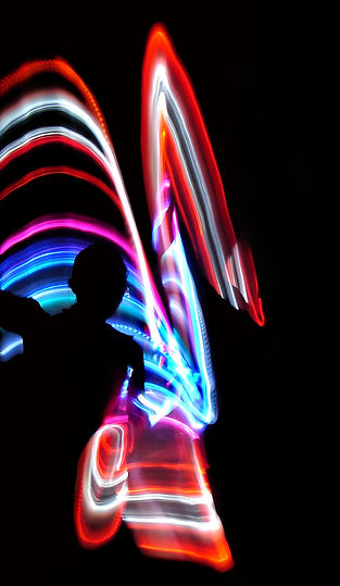 Lightpainting, flow arts, LED, photography