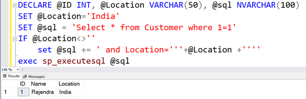 Why do we use WHERE 1=1 in the SQL Script?