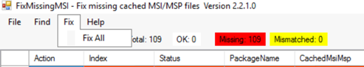Fix All Missing MSIs