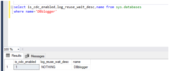 NOTHING status in sys.dataases