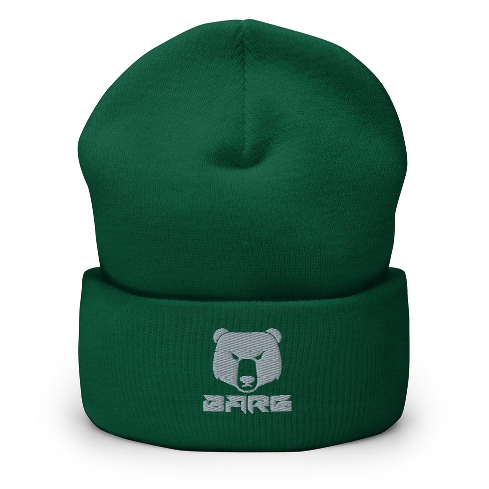 Thumbnail: BARE HEAD GRR CUFFED BEANIE