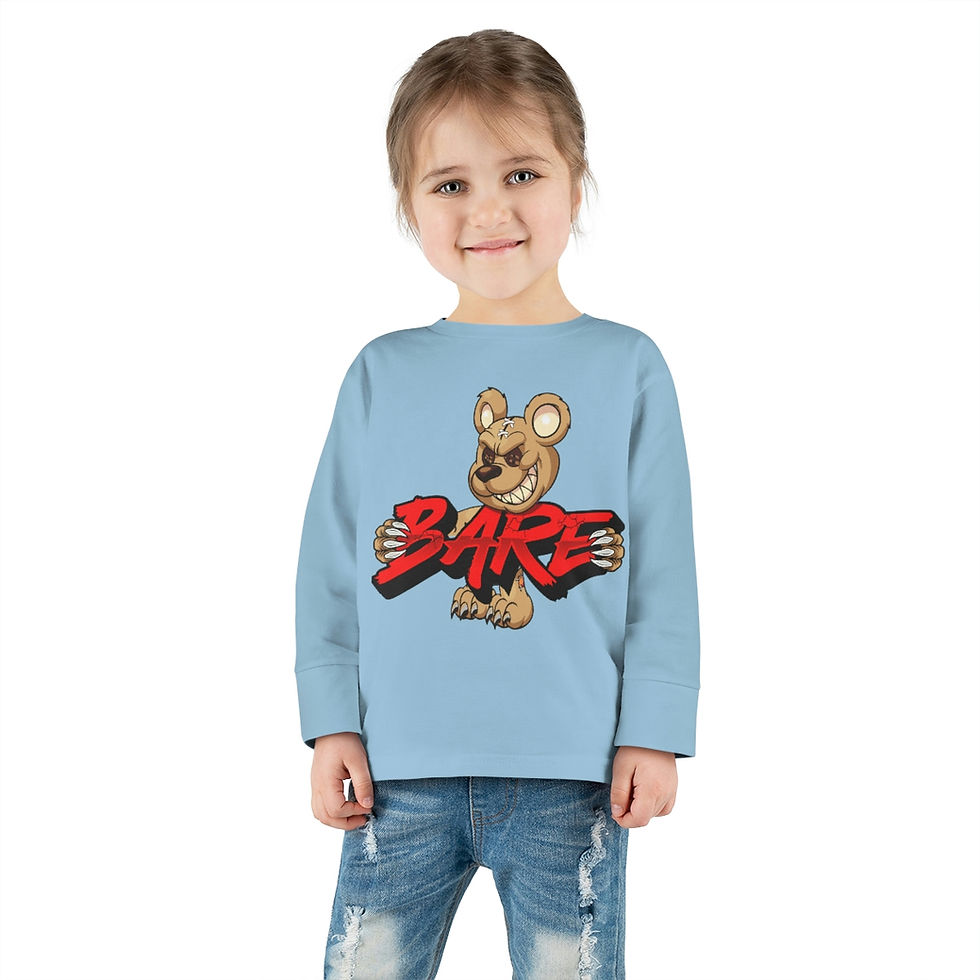 Thumbnail: EVIL TEDDY BARE TODDLER LONG SLEEVE SHIRT (2T - 6T)
