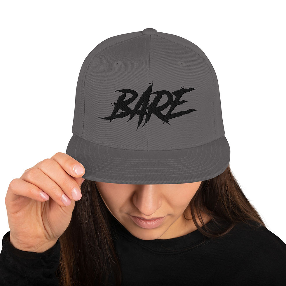 Thumbnail: BARE SCRIPT SNAPBACK HAT