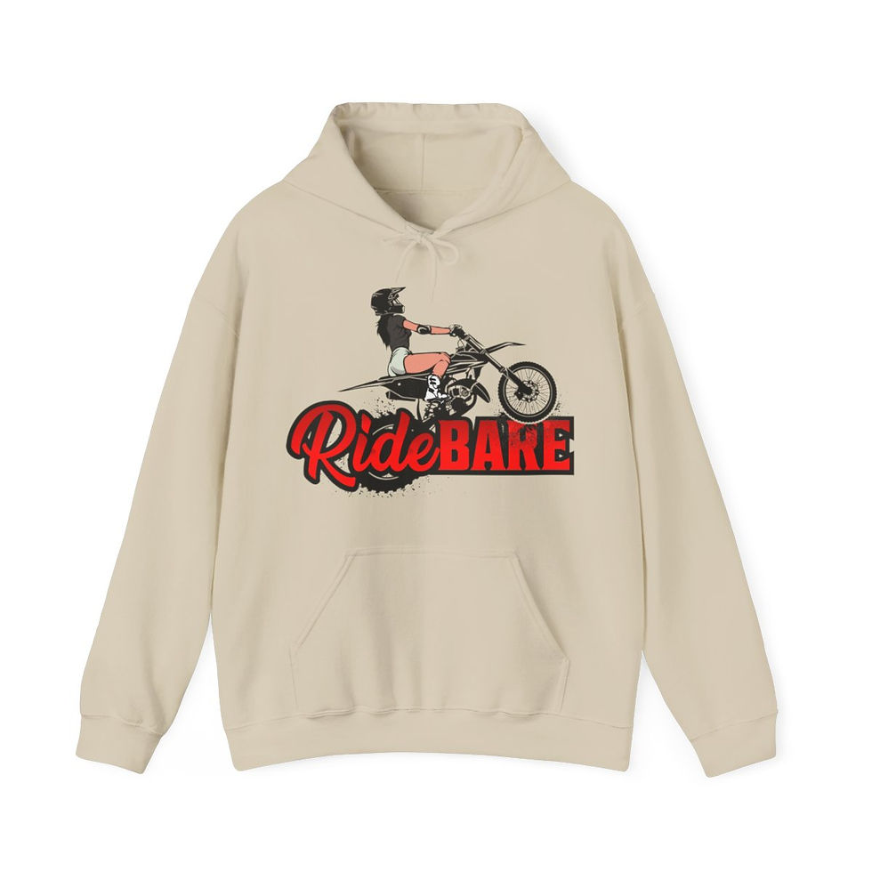 Thumbnail: DIRTBIKE GIRL RIDE BARE ADULT HOODIE