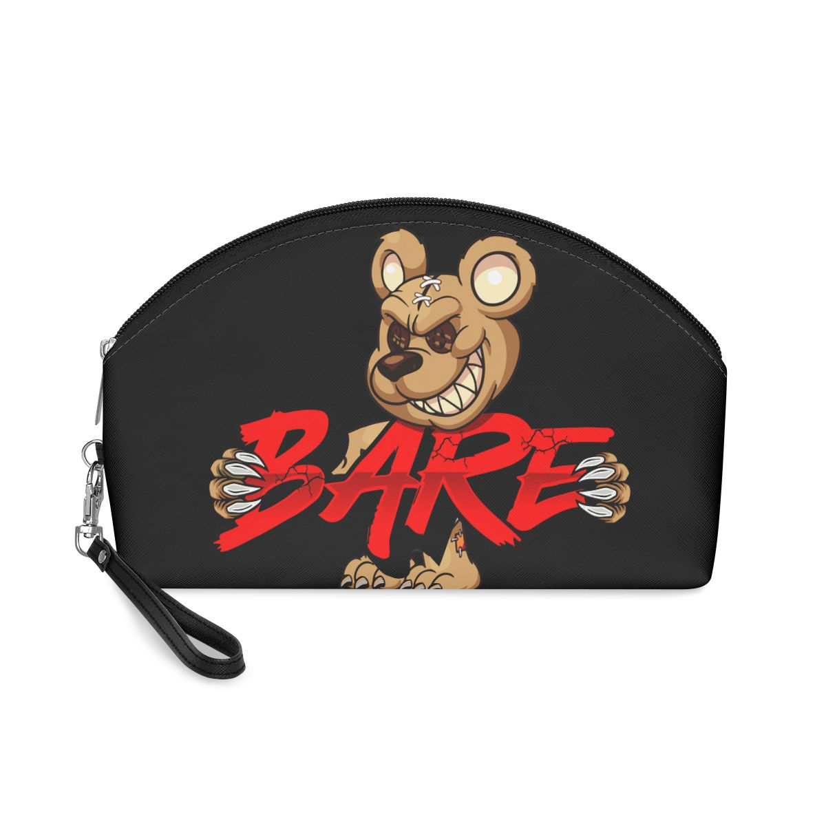 EVIL TEDDY BARE BLACK MAKEUP BAG