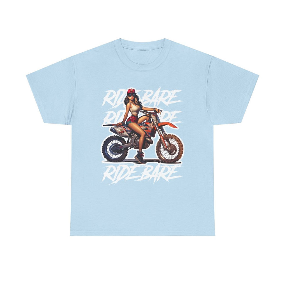 Thumbnail: PIN UP GIRL RIDE BARE T-SHIRT