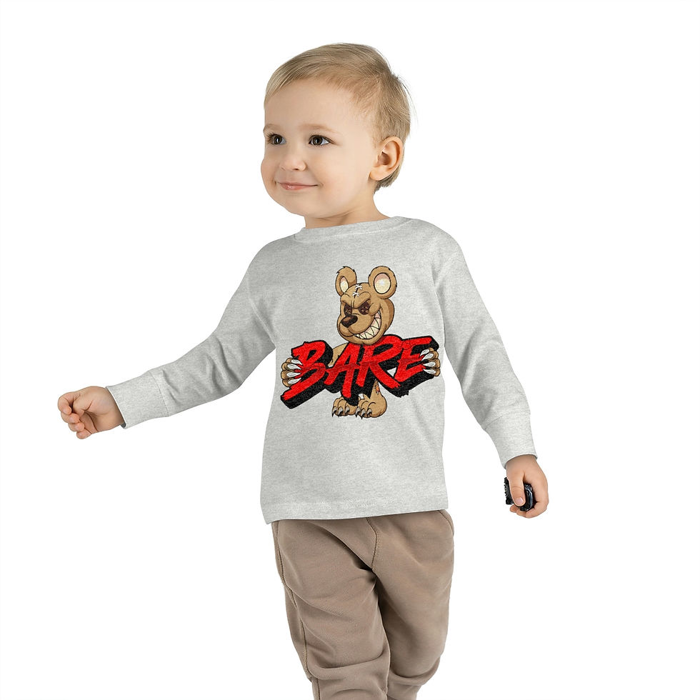 Thumbnail: EVIL TEDDY BARE TODDLER LONG SLEEVE SHIRT (2T - 6T)