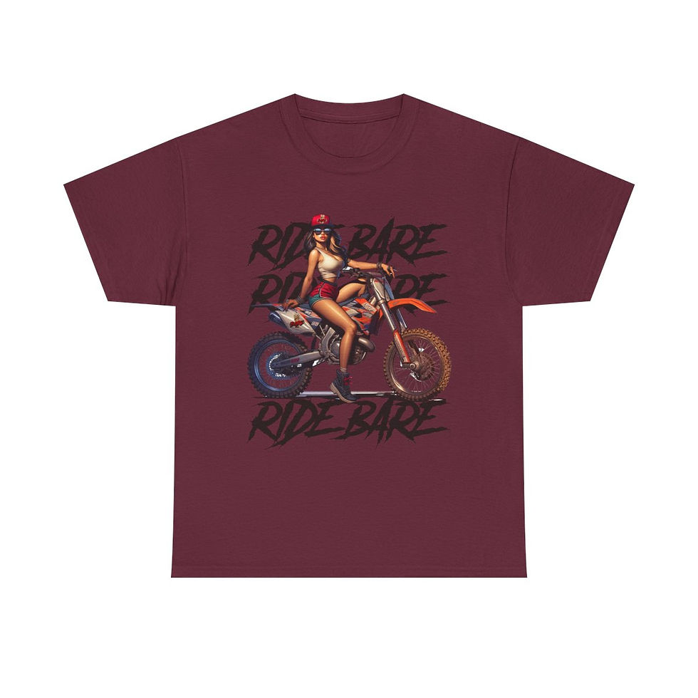 Thumbnail: PIN UP GIRL RIDE BARE T-SHIRT