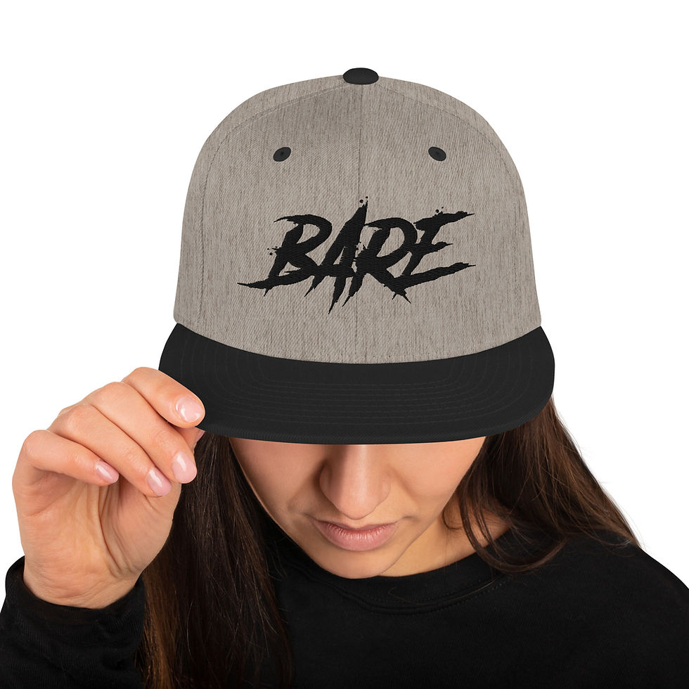 Thumbnail: BARE SCRIPT SNAPBACK HAT