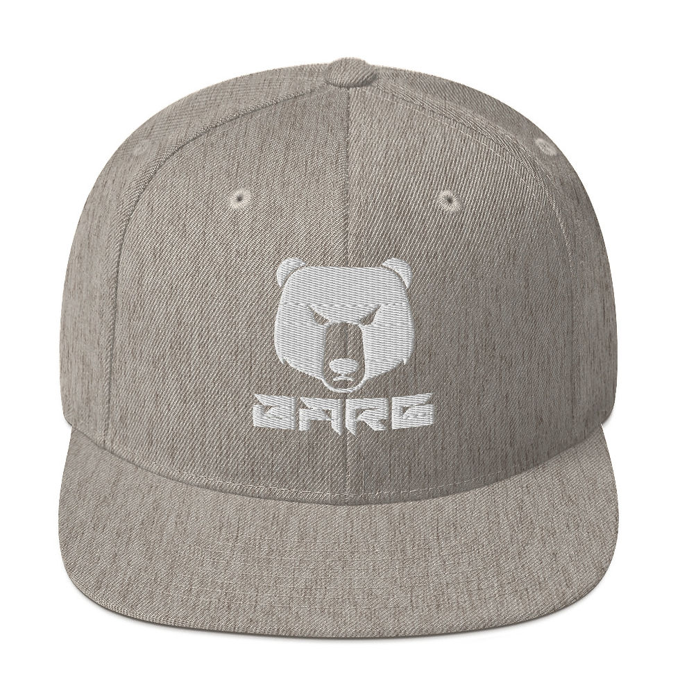 Thumbnail: BARE HEAD WHITE THREAD SNAPBACK HAT