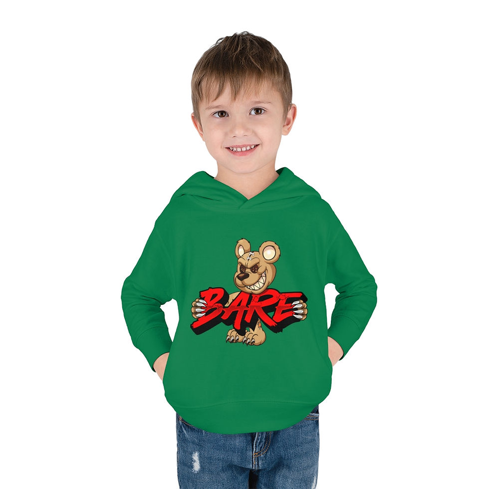 Thumbnail: EVIL TEDDY BARE TODDLER FLEECE HOODIE (2T - 6T)