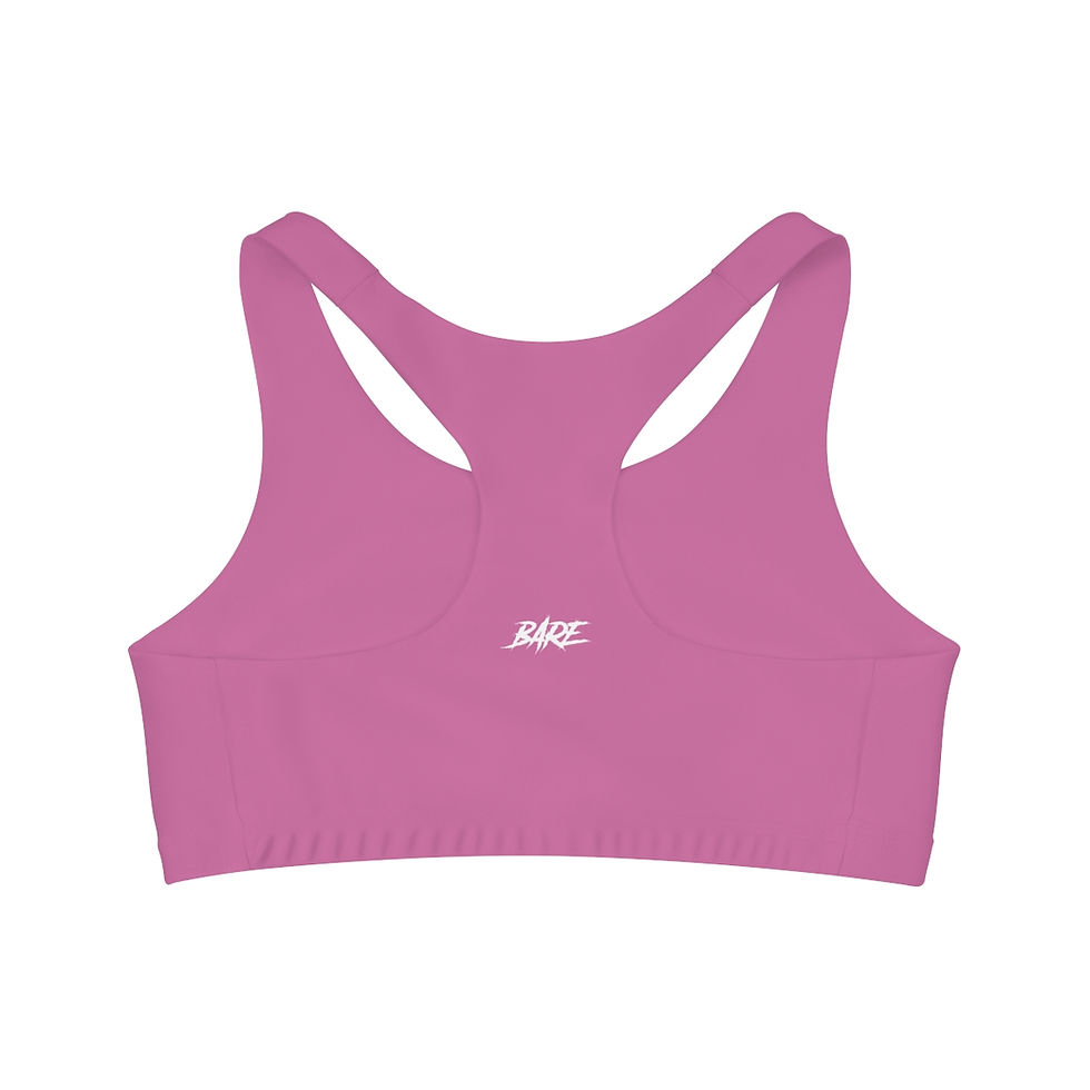 Thumbnail: PINK BARE SEAMLESS SPORTS BRA