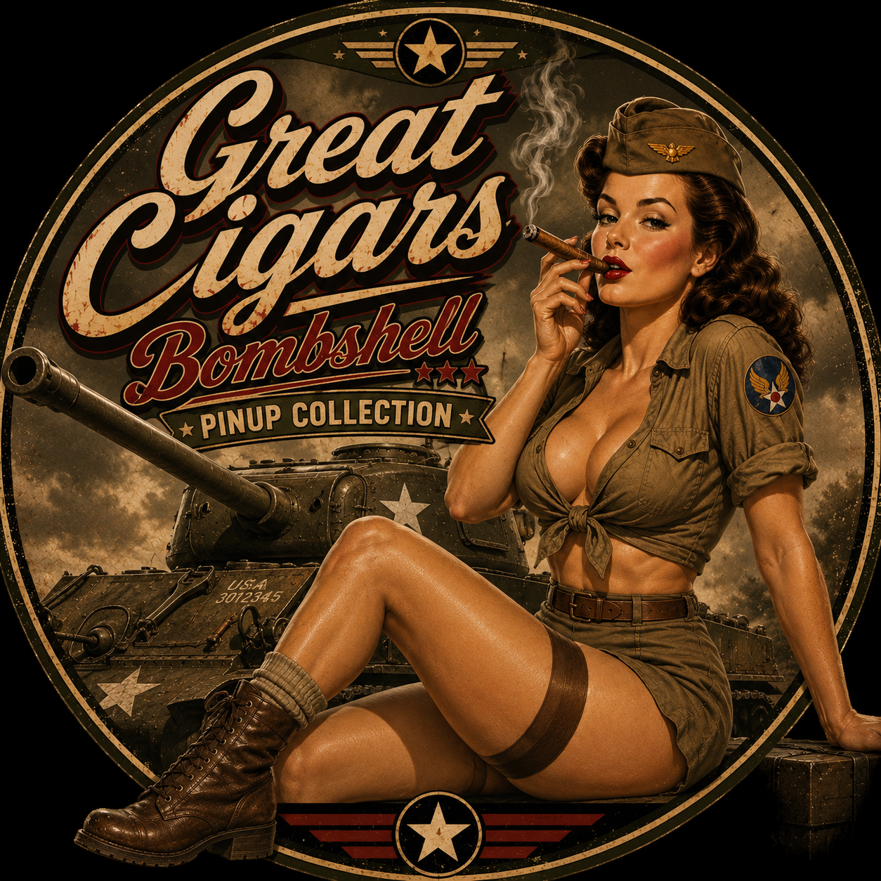 Bombshell Pinup Canvas Print