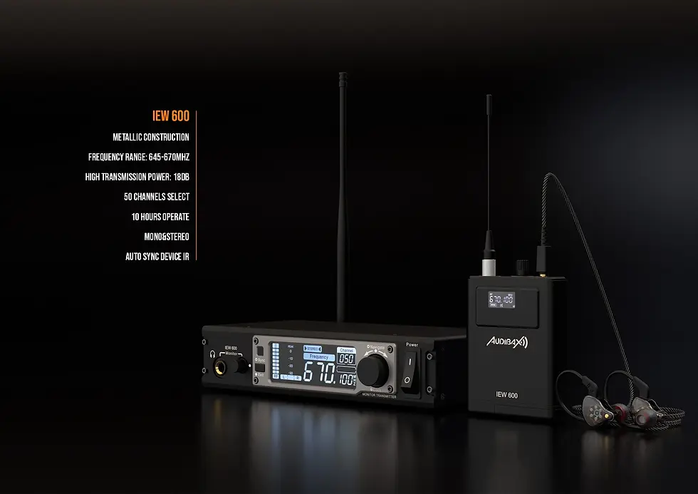 Küçük resim: Audibax - IEW 600 Kablosuz Kulak içi Kulaklık (In Ear)