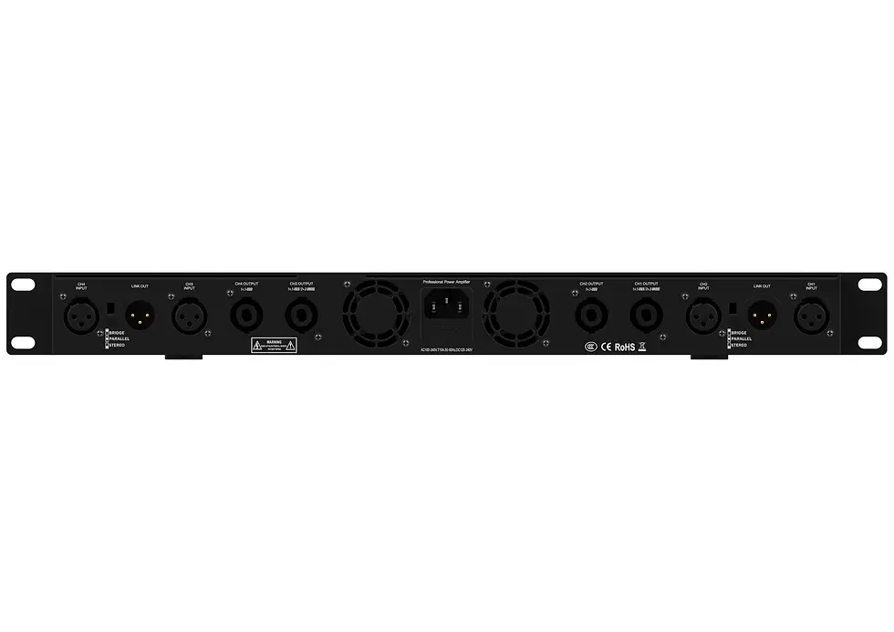 Thumbnail: Audibax - Akron Akron 4-4800 Power Amplifier 4x600W / 4x900W Kopyası