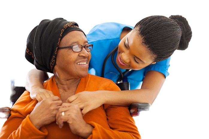 nurse and patient