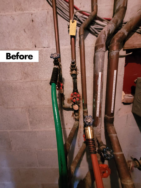 Commercial copper re-pipe by Artisan Plumbing