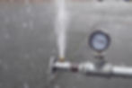 Fig. 3 - Typical cutoff valve used to connect toilet and sink to water distribution lines; shown with supply line removed; water discharge can exceed 1 gallon per minute, depending on the water pressure and size of the opening.