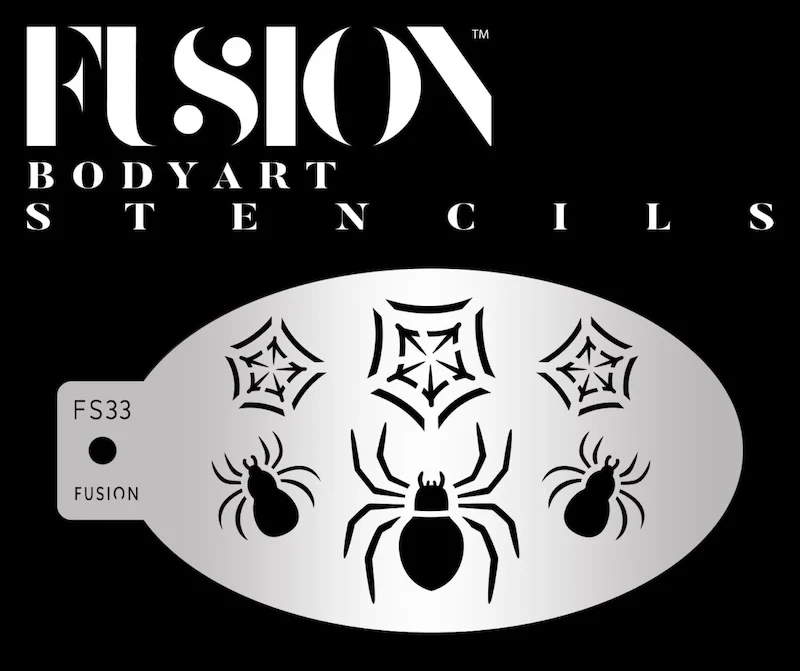 Fusion Stencils - Crawling Spider & Web, FS33