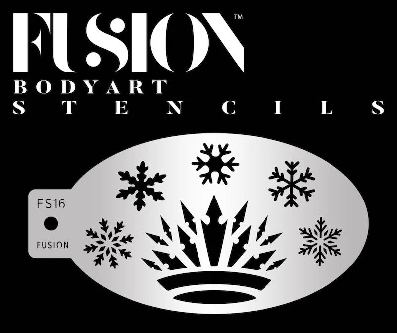 Fusion Stencils - Princess Snow Queen Crown, FS16