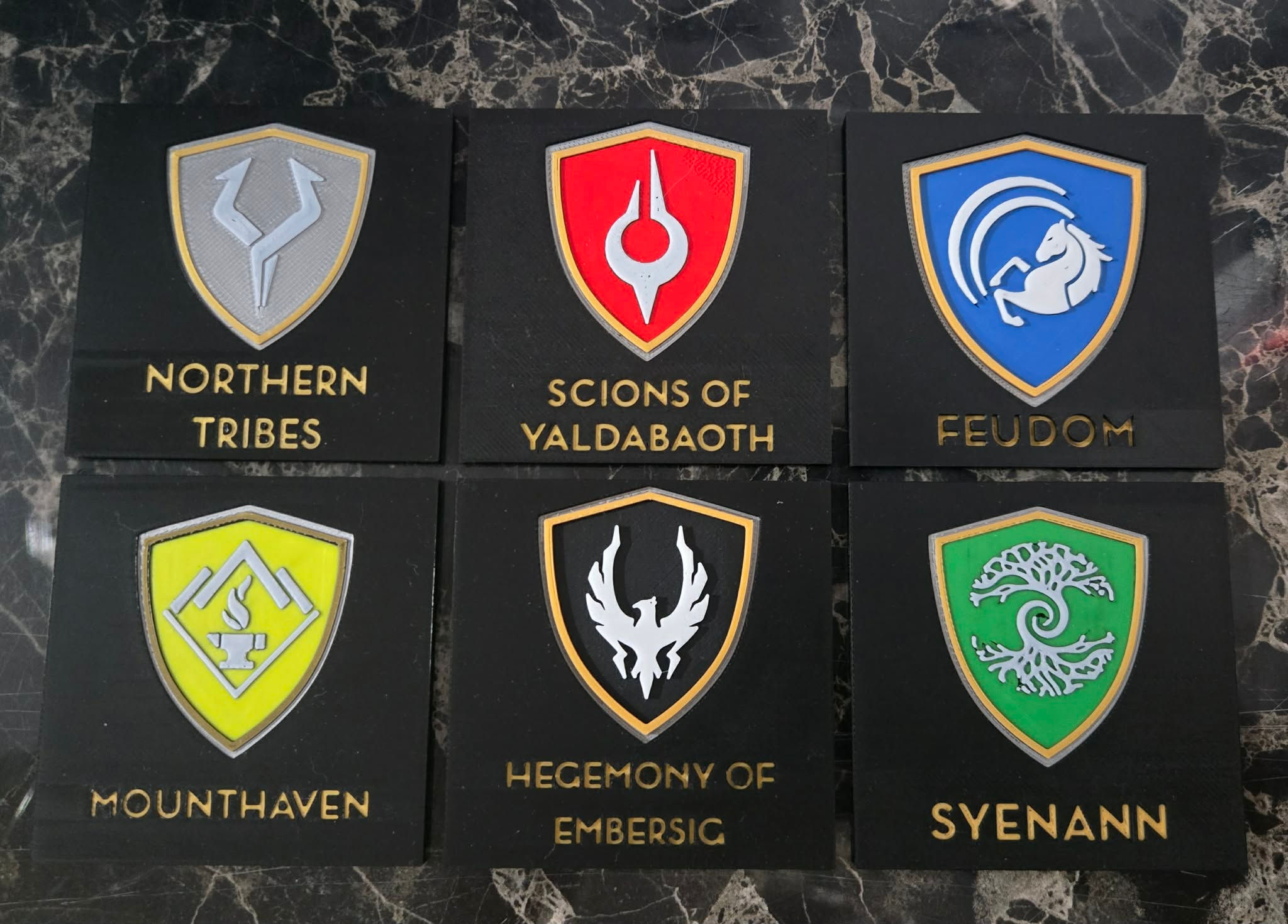 Warcrow Faction / Warband individual squares