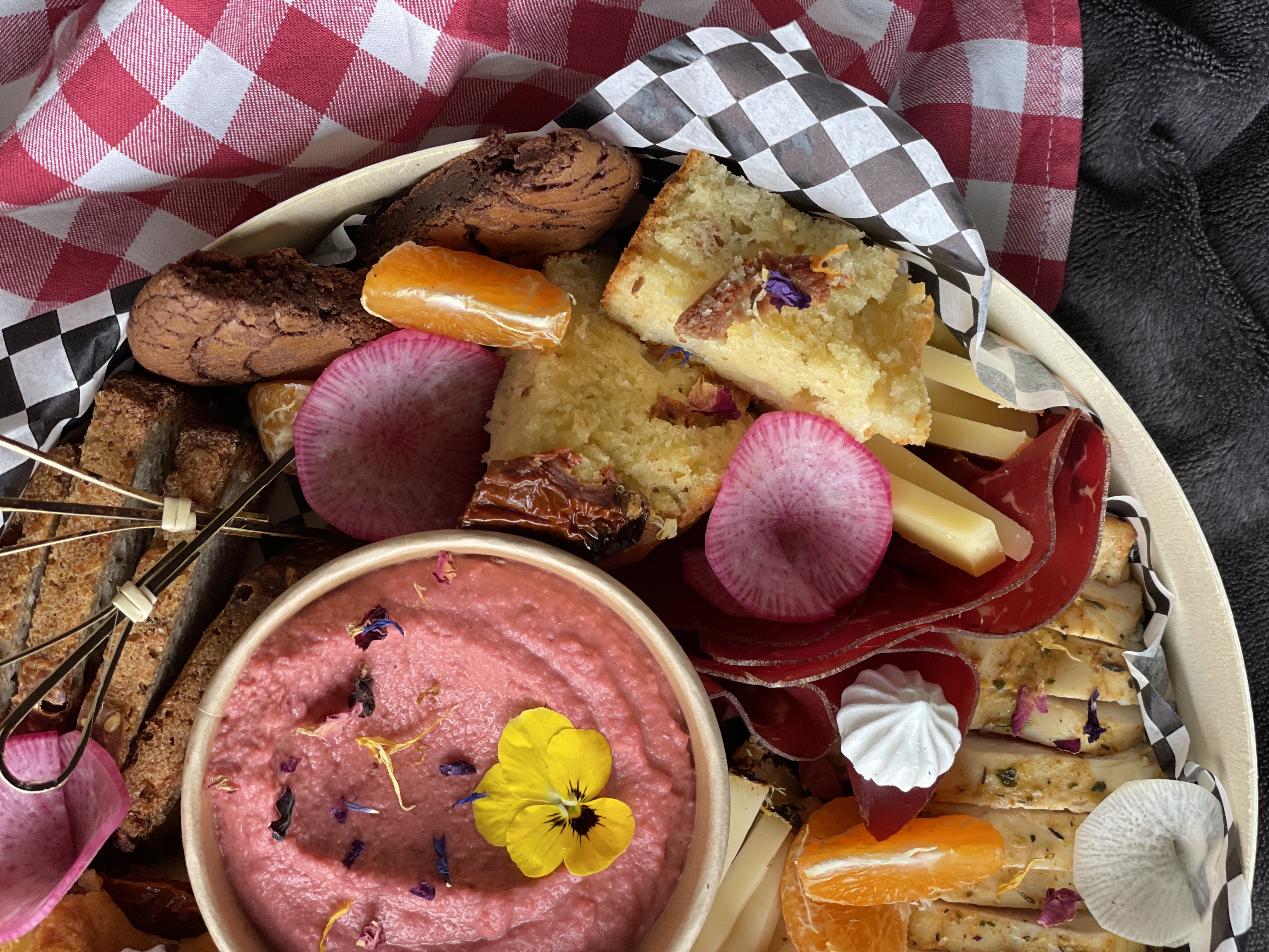 Arranged Food and Objects