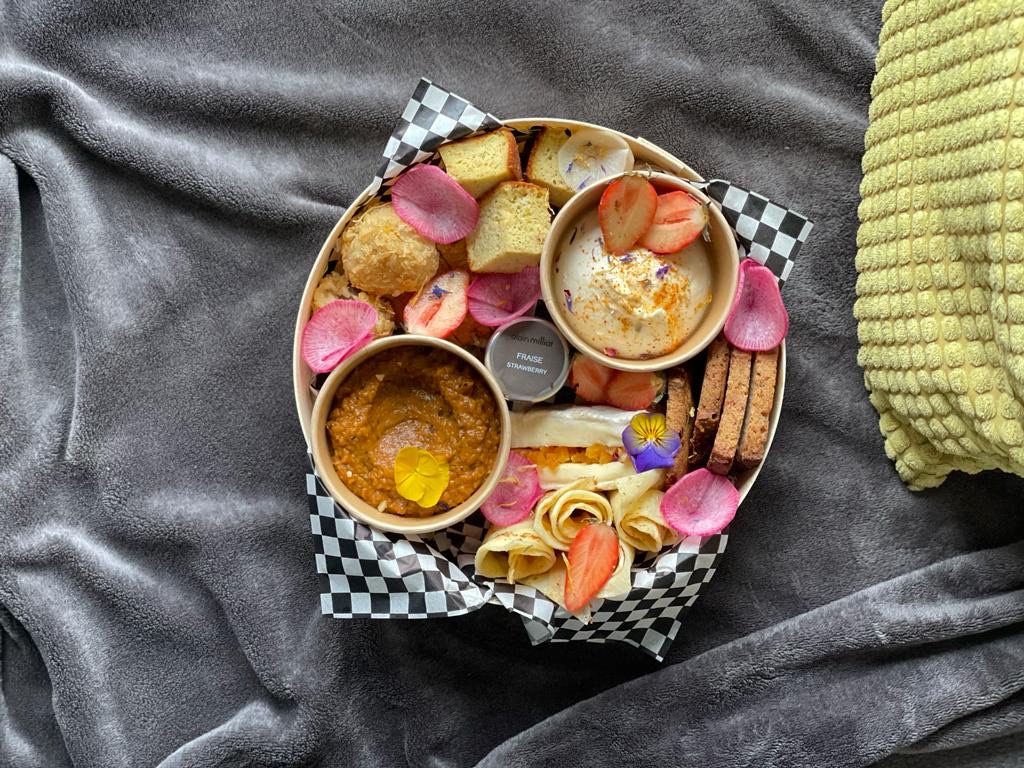 Arranged Food and Objects