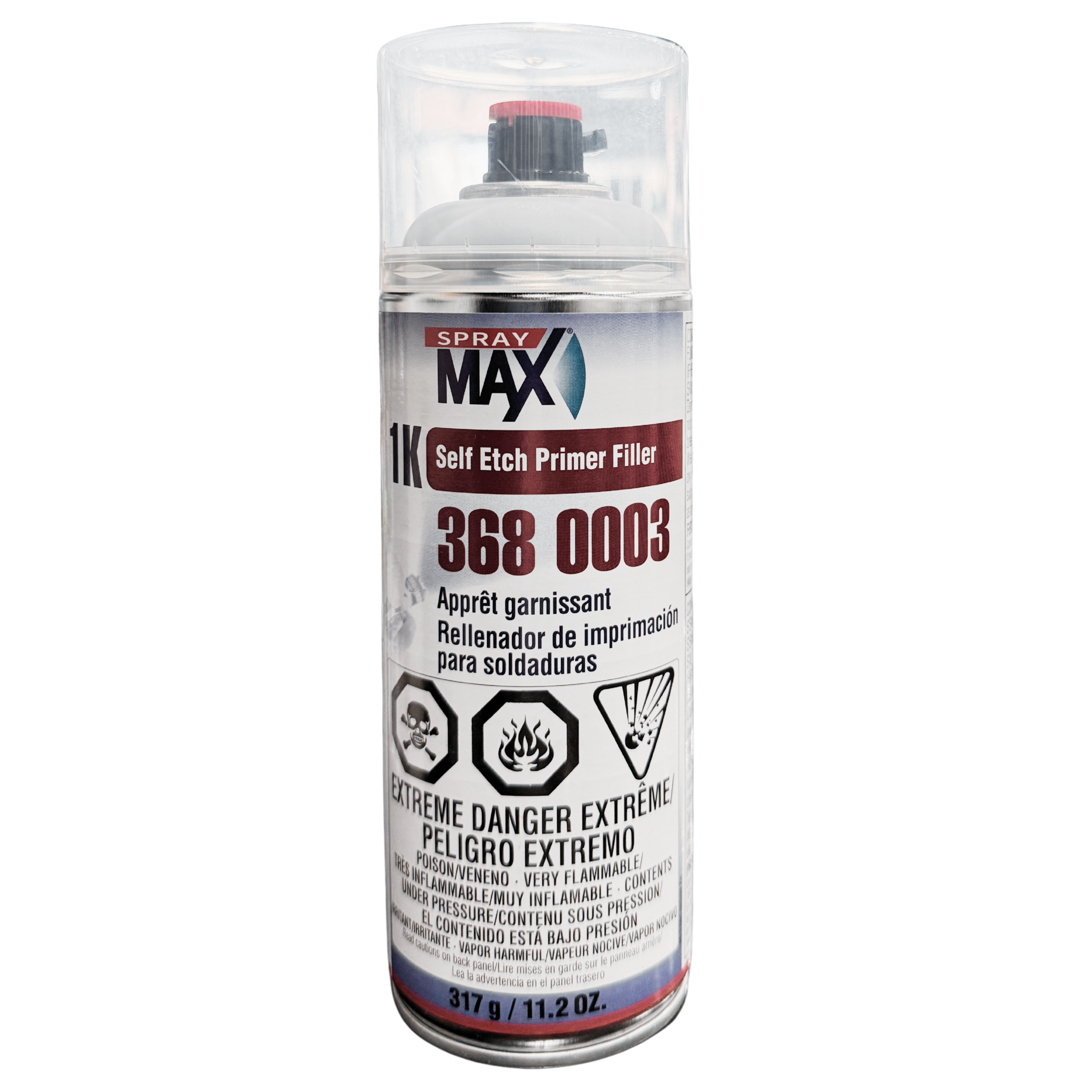 Spray Max 1K Self Etch Primer Filler Light Gray