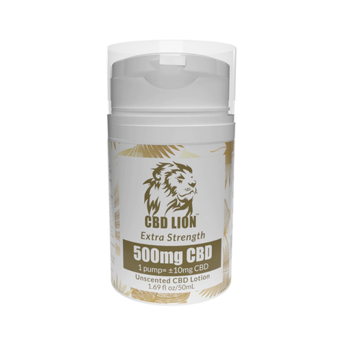 CBD Lion 500 mg Pain Cream lotion unscented Healing CBD Products