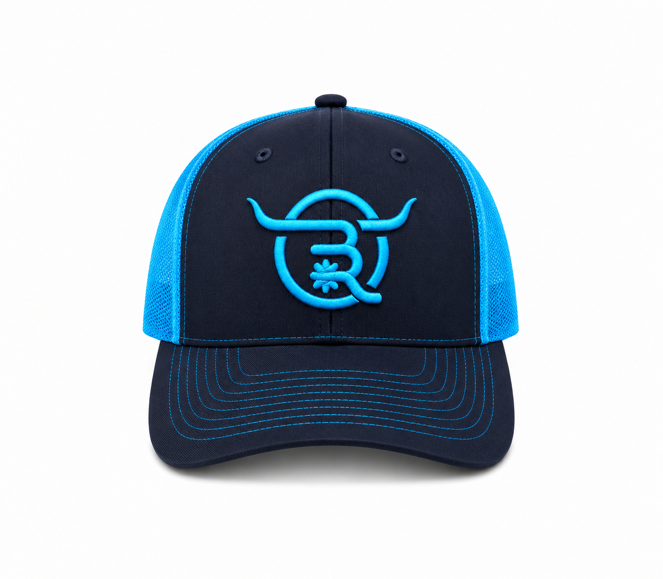 BR SPUR - TEAL ON NAVY WITH TEAL LOGO