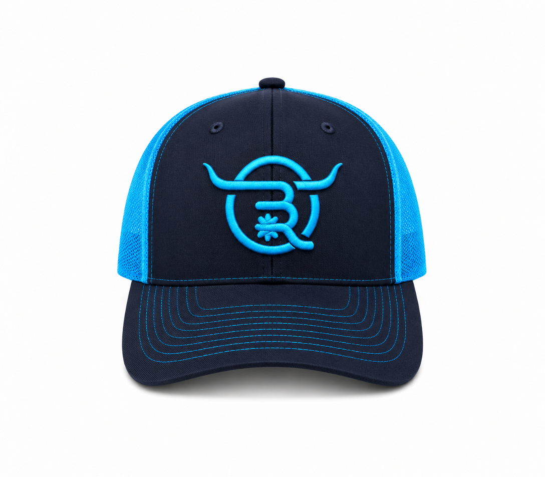 BONE RANCH HERITAGE COLLECTION - TEAL ON NAVY WITH TEAL LOGO
