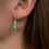 Thumbnail: Turquois Sterling Silver Half Hoop Earings