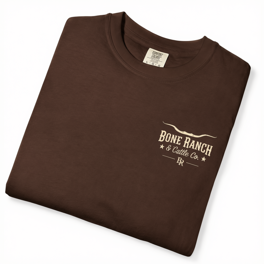 Bone Ranch & Cattle Co "The Ranch Hand" T-Shirt (Expresso)