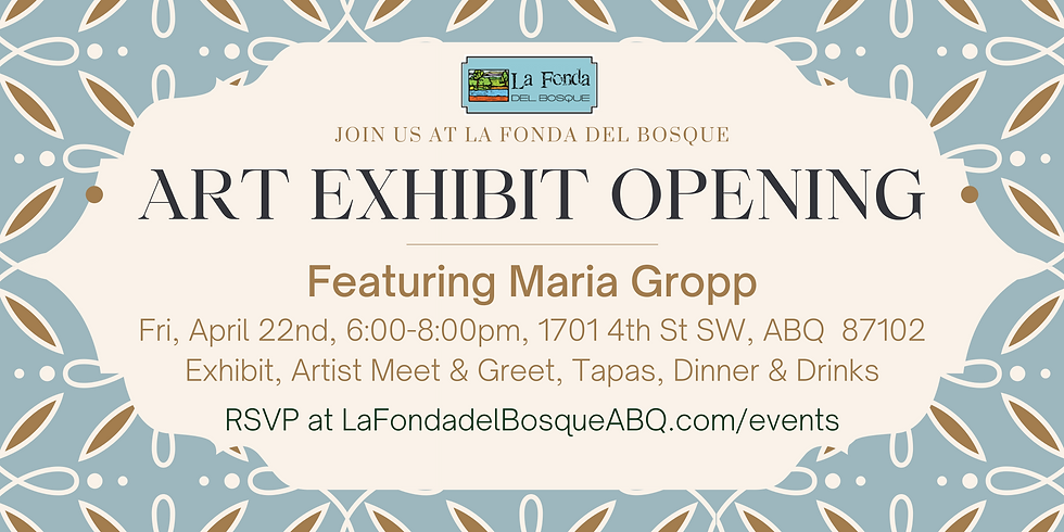 Art Exhibit Opening for Maria Gropp
