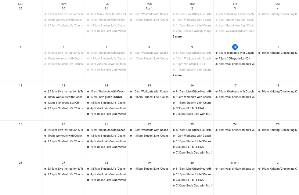 calendar