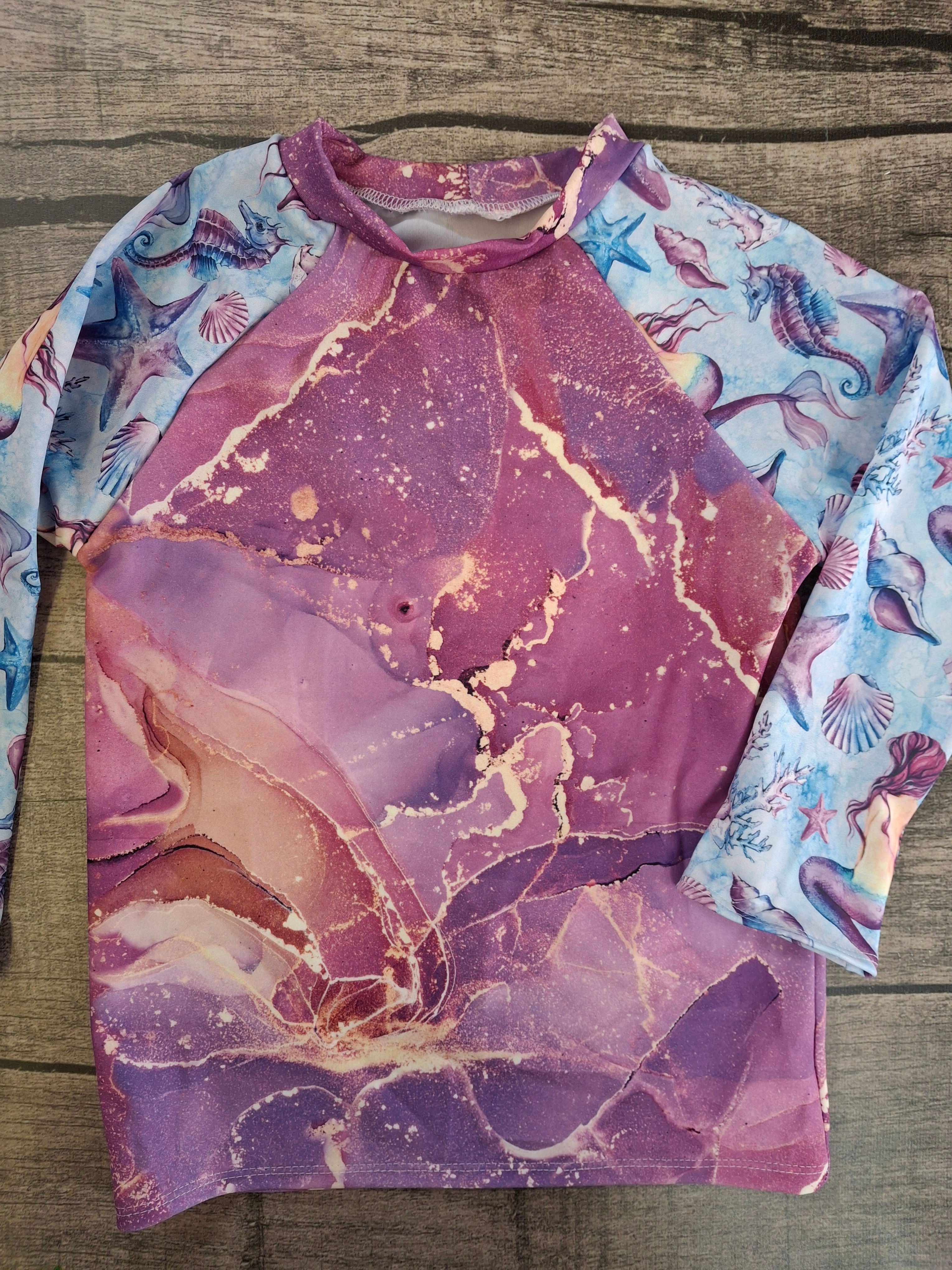 Rash Top Mermaids with Marble Size 4