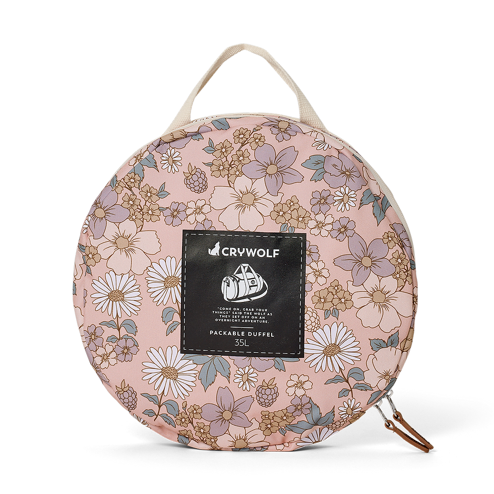 Thumbnail: Packable Duffel Bag Daisy Floral Crywolf
