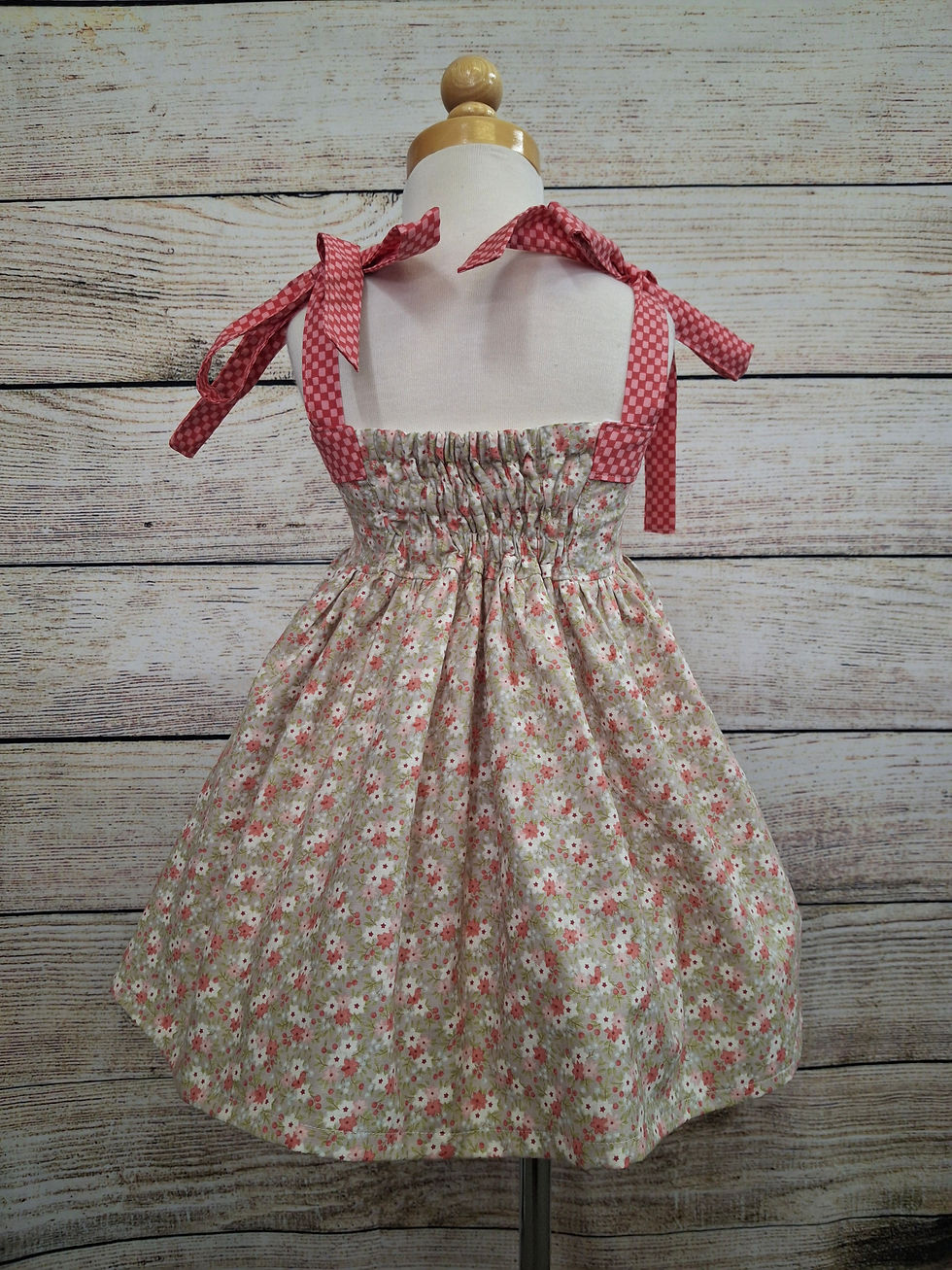Thumbnail: Luella Dress Red and Pink Tiny Floral  Size 2
