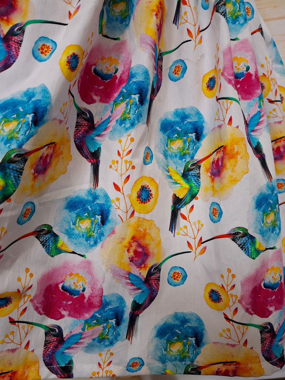 Thumbnail: Luella Dress Watercolour Hummingbirds Size 7