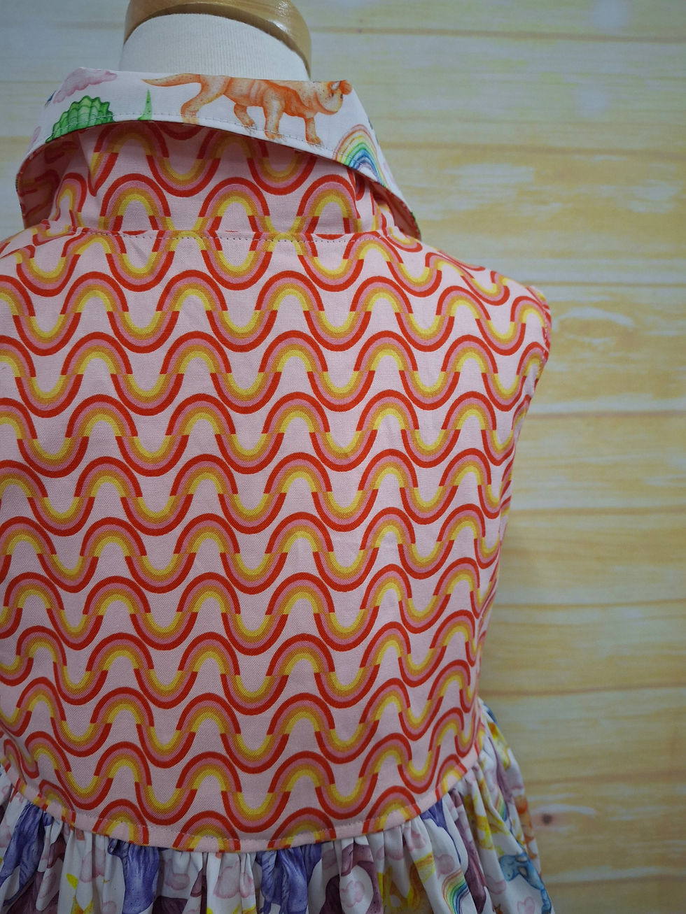 Thumbnail: Jane Dress Rainbows Dinosaurs Size 6